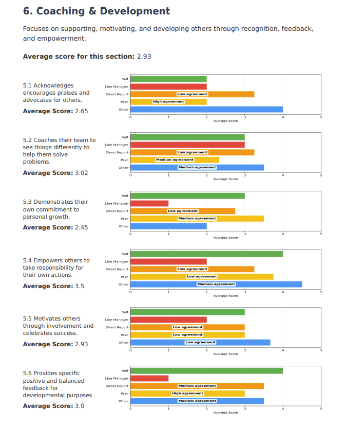 Section report example